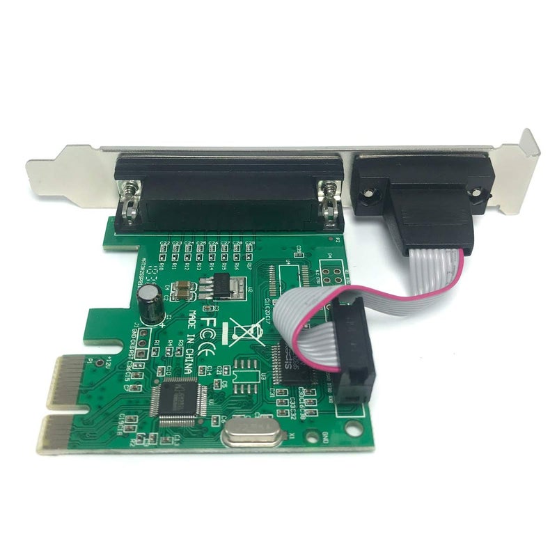 ELIATER PCIe Combo Serial Parallel Expansion Card PCI Express to Printer LPT Port RS232 Com Port Adapter IEEE 1284 Controller Card WCH382 Chip for Desktop PC Windows 10 with Low Bracket - Image 3
